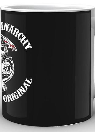 Кухоль geek land білий сини анархії sons of anarchy емблема sa.002.13