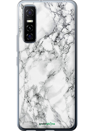 Чехол на vivo y73s мрамор белый "4480u-2159-8094", чехол для телефона