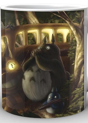 Кружка geek land белая мой сосед тоторо my neighbor totoro photo nt.02.019