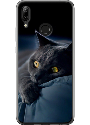 Чехол на huawei nova 3 дымчатый кот "825u-1535-851"