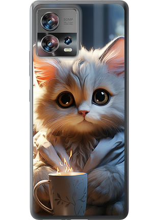 Чохол на motorola edge 30 fusion 5g білий кіт "5646u-3198-851"