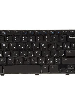 Клавиатура для ноутбука dell inspironon 3521; vostro: 2521 черный, черный фрейм
