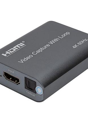 Внешняя карта видеозахвата powerplant hdmi usb2.0 4k/60hz (hdvc7)