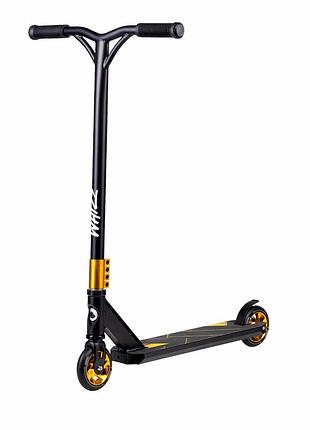 Дитячий самокат lionelo whizz black carbon yellow