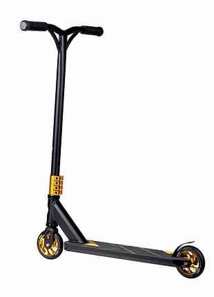 Детский самокат lionelo whizz black carbon yellow 3