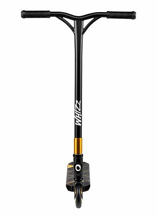 Детский самокат lionelo whizz black carbon yellow 4
