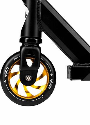 Детский самокат lionelo whizz black carbon yellow 8