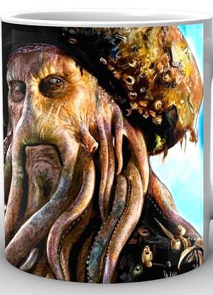 Кружка geekland белая pirates of the caribbean пираты карибского моря дейви джонс pc.02.020