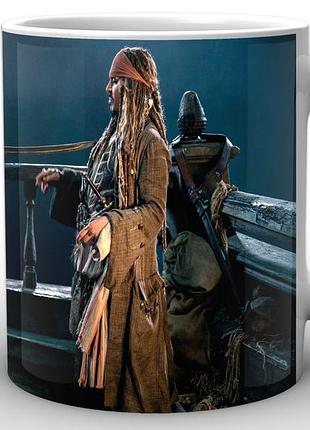 Кружка geekland белая pirates of the caribbean пираты карибского моря джек и генри pc.02.028