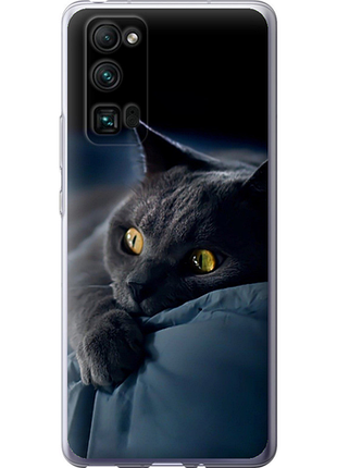 Чехол на huawei honor 30 pro дымчатый кот "825u-1920-851"