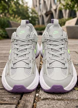 Nike v2k run серые с сиреневым 3