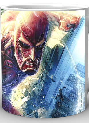 Кухоль geek land біла атака титанів attack on titan вторгнення гігантів at.02.017
