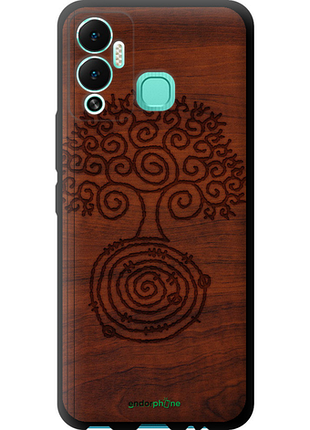 Чехол на infinix hot 12 play узор дерева "4119b-2759-8094", чехол для телефона