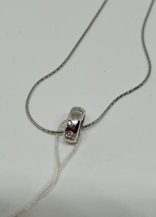 Серебряная подвеска с фианитами. 6