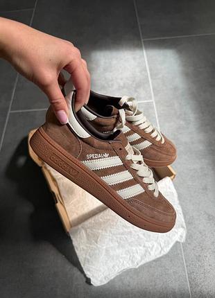 Кросівки adidas handball spezial cream brown 🤎