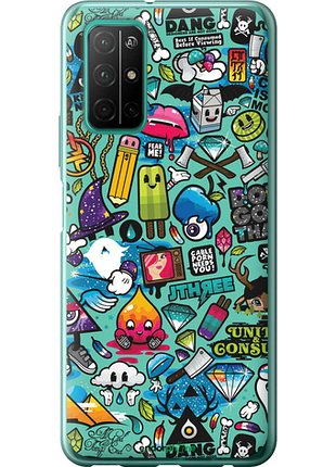 Чехол на huawei honor 30s стикер бомбинг 1 "693u-1897-8094", чехол для телефона