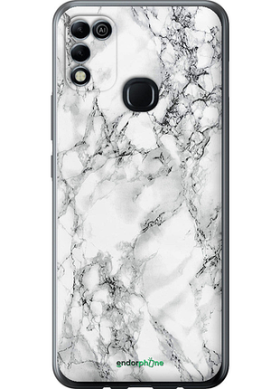 Чехол на infinix hot 11 play мрамор белый "4480u-2756-8094", чехол для телефона
