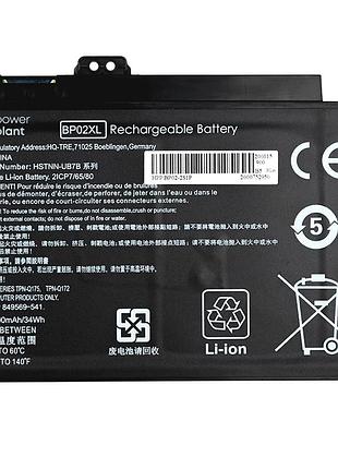 Акумулятор powerplant для ноутбуків hp pavilion notebook pc 15 (bp02xl) 7.7v 4400mah