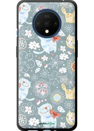 Чехол на oneplus 7t котята v3 "1223b-1809-8094"