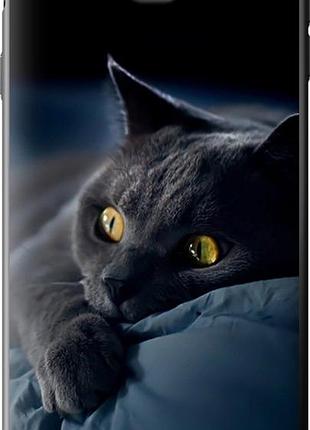 Чехол на samsung galaxy j7 prime дымчатый кот "825u-610-851"