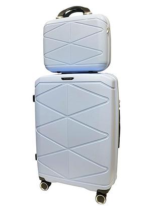 Комплект валіз madisson snowball 51304/l+va колір голубий