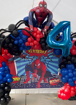 Набор воздушных шаров "spider-man", украшение для дня рождения мальчика