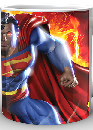 Кружка geekland біла супермен superman superman fire sp.02.004