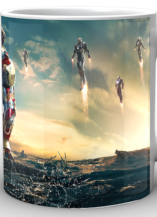 Кружка geekland біла залізна людина iron man тоні старк залізна людина im.02.086