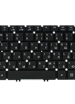 Клавiатура для ноутбука acer aspire e3-111, v5-122 чoрний, без фрейма