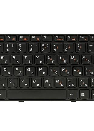 Клавиатура для ноутбука ibm/lenovo ideapad g470 черный, черный фрейм