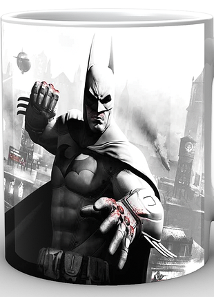Кружка geekland белая бэтмен batman бэтмен кулак bm.02.031