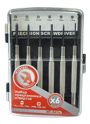 Набор часовых отверток 6 шт. intertool ht-0436 2