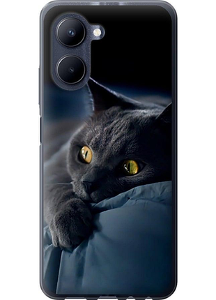 Чехол на realme c33 дымчатый кот "825u-2870-851"