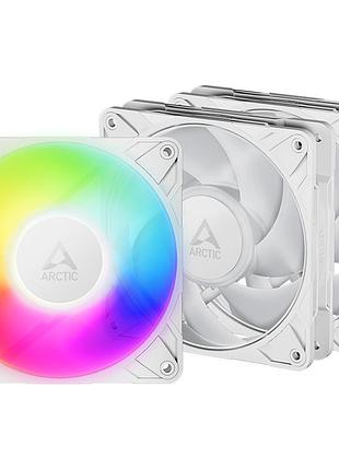 Кулер к корпусу arctic p12 pro a-rgb white, 3 шт