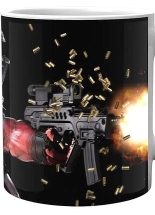 Кухоль deadpool, маска, зброя, автомат 02.45.586