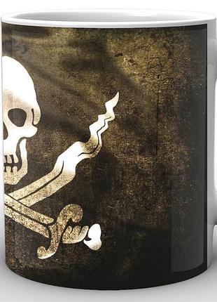 Кружка geekland белая pirates of the caribbean пираты карибского моря флаг pc.02.011