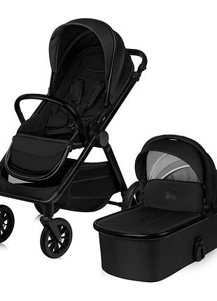 Універсальна коляска 2 в 1 lionelo layla 2in1 black onyx