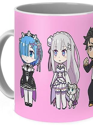 Кружка geekland жизнь с нуля в альтернативном мире re:zero rz.02.11