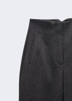 Сірі базові брюки від zara, m 3
