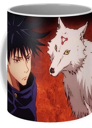 Кружка geekland магічна битва jujutsu kaisen megumi з вовком jk.02.11