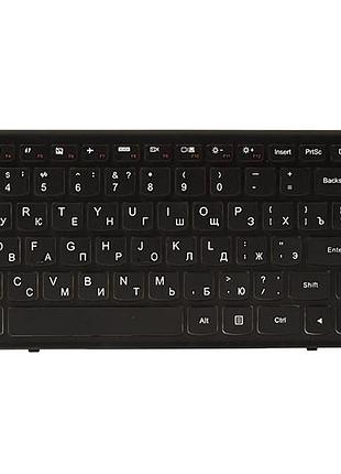 Клавиатура для ноутбука ibm/lenovo ideapad flex 15, g500s черный, черный фрейм