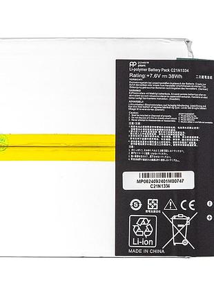 Акумулятор powerplant для ноутбуків asus transformer book t200ta (c21n1334) 7.6v 38wh