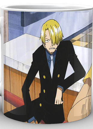 Кружка geek land белая большой куш one piece франки и санджи op.02.009