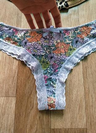 Изысканные цветочные трусики xs/s zeeman 2
