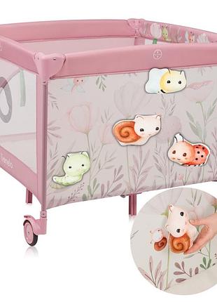 Манеж lionelo mille plus pink 3