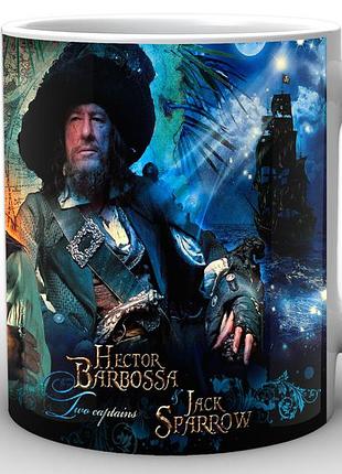 Кружка geekland белая pirates of the caribbean пираты карибского моря джек и гектор pc.02.003