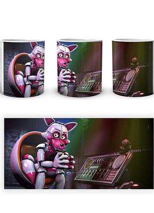 Кухоль five nights at freddys п'ять ночей з фредді funtime foxy сидить fn.02.389
