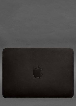 Кожаный чехол для macbook air 15-inch (2023) темно-коричневый