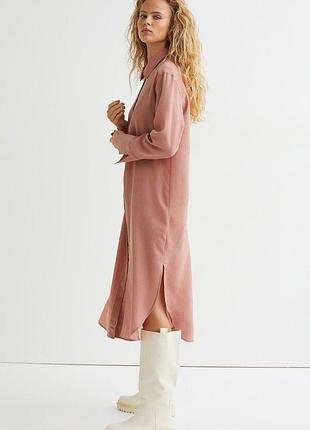 Платье рубашка миди h&amp;m 2