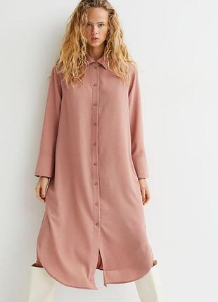 Плаття сорочка міді h&m